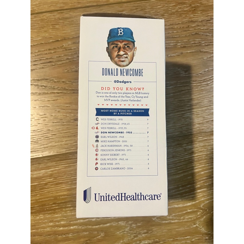 Don‎ Newcombe Bobblehead 2016 Brooklyn Dodgers #36 MLB LA Dodgers NEW In Box - Picture 3 of 7